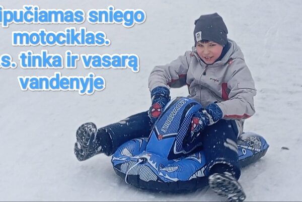 Pripučiamas sniego motociklas